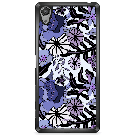 Bjornberry Skal Sony Xperia X - Lila Blommor