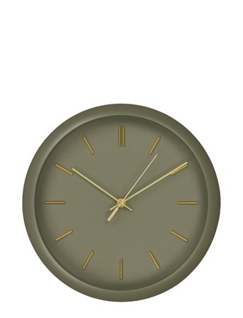 House Nordic J - Wall Clock, Green, Silent Movement Ø30 Cm Grön