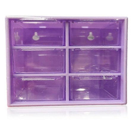 Monilokeroinen säilytyslaatikko Monikäyttöinen muovinen työpöydän säilytyslaatikko Mini taidesäilytys Korut Koti Toimisto Näkyvä laatikko - Violetti -