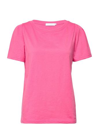 T-Shirt With Puff And Round Neck - T-shirts & Tops Short-sleeved Vaaleanpunainen Coster Copenhagen