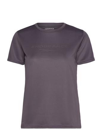 Keiling W Logo S/S Tee Sport Women Sport Clothing Sports Tops & T-shirts Sport T-shirts Purple Endurance