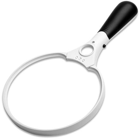 Stort förstoringsglas med LED-ljus - 2X 4X 25X förstoringslinser - Bästa gigantiska förstoringsglaset med ljus för att läsa, utforska, Insp Sunmostar