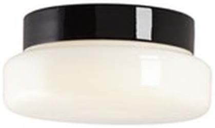 Ifö Electric Classic Takarmatur 13W, IP44, rak Svart, Belysning