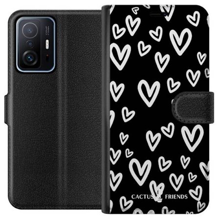 Kompatibel Tegnebogsetui til Xiaomi Xiaomi 11T Cactus and Friends - Handdrawn Love Chaos