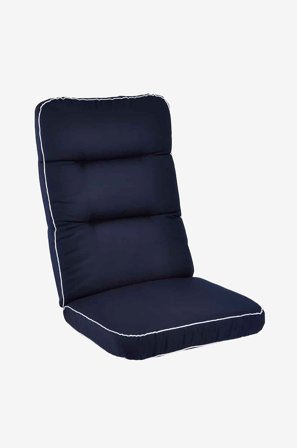 Fritab - Siddeunderlag Högvik Woodline - Blå - Hynder til positionsstole - Fra Homeroom