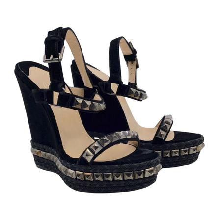 Christian Louboutin Pre-owned Pre-owned Sandalen , Zwart , Dames , Maat: 37 EU
