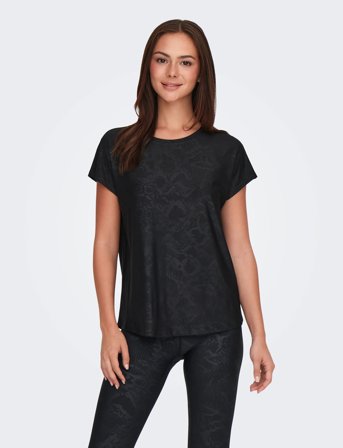 Only Play Onpaub-Snake Life On Ss Bat Loose Tee - Black - S