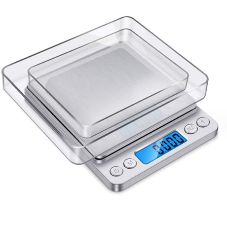 Precisionsvåg 0,01 g, 500 g/0,01 g köksvåg, smyckesvåg wi