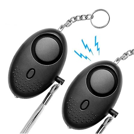 Personlige nødalarmer i svart, personlig sikkerhet og selvforsvarsalarmer