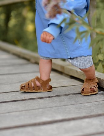 mikk-line Sandal Suede Cork - Brown - 31