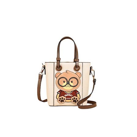 Lille Tote Taske til Kvinder, Sød Håndtaske, Tegneserie Skuldertaske, Crossbody Taske med Aftagelig Skulderrem