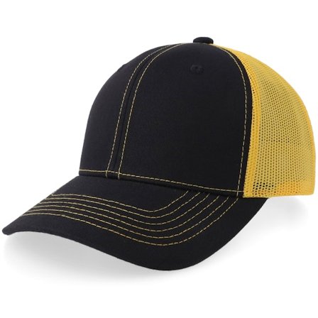 Equip - Svart trucker Caps - Black/Gold Trucker @ Hatstore