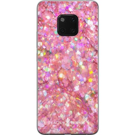 Kompatibel Mobilcover til Huawei Huawei Mate 20 Pro Cactus and Friends – PinkGlitter