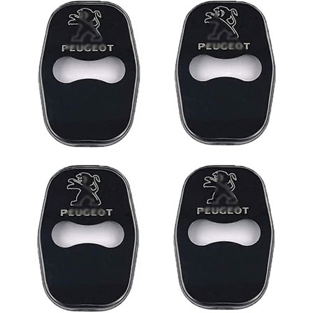 4 stk. Bil Dør Lås Dæksel Til Peugeot 208 308 408 508 2008 3008, Rustfrit Stål Dør Lås Dæksel Indvendig Beskyttelse,