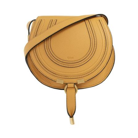 Chloé, Marcie Small Shoulder Bag Oranje, Dames, Maat:ONE Size