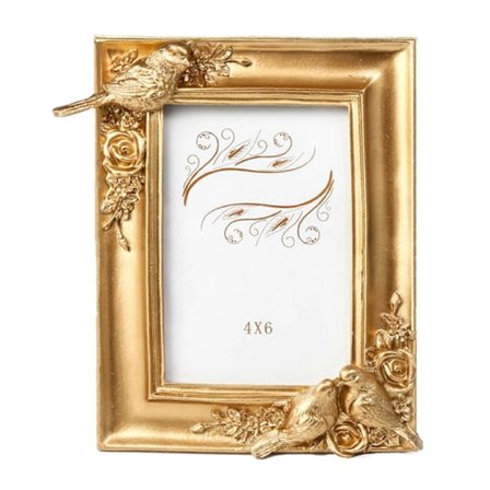 Fugle Fotoramme Billedramme Holder Bordplade Vægophæng til Jul