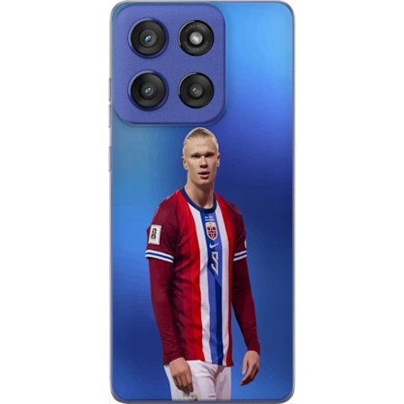 Kompatibelt Mobildeksel til Motorola Edge 60 Stylus Erling Haaland Manchester City Norge fotball angriper toppspiller utrolig målproduksjon kraftig ra