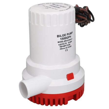 1500GPH DC länspump Tyst drift Mikrodräneringspump för damm pool spa 12V