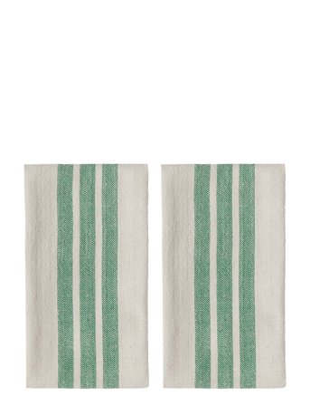OYOY Living Design Linu Tea Towel - Pack Of 2 - Green - ONE SIZE x 70