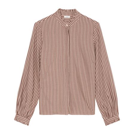 Marc O'Polo Checked Bluse Rød, Dame