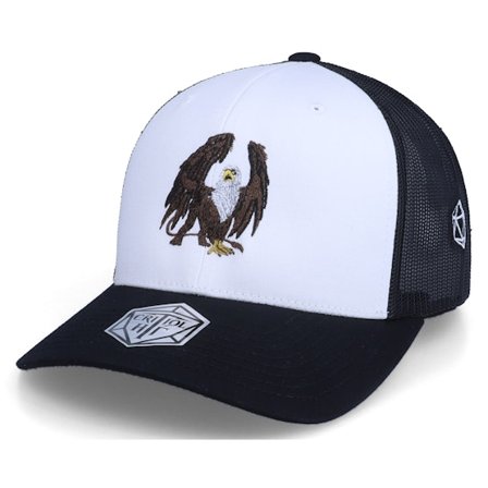 Critiql Hit - Royal Griffin D20 Black/White Trucker Trucker White Cap - @ Hatstore