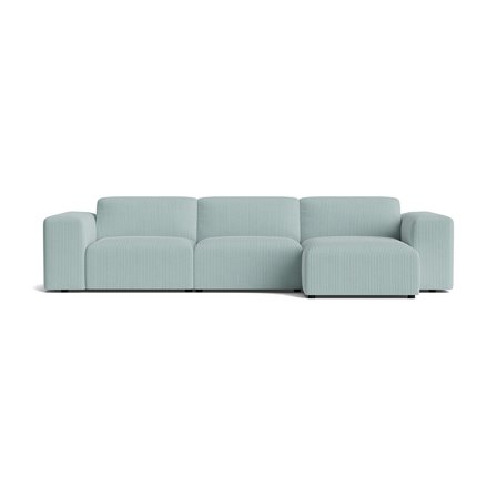 Soma chaiselong sofa, højrevendt - Lincoln Pastel Blå - 343x147x75 - Sofa, chaiselong
