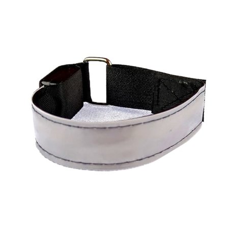 IC 1-pack LED heijastava ranneke Nylon säädettävä ranneke Luminou White