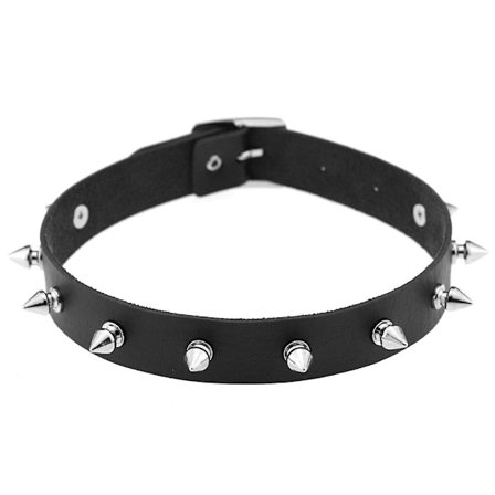 Goth Punk Spik Nitar Choker Halsband (P009 Svart)