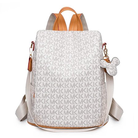 Lyxiga Dam Ryggsäckar 2022 PVC Läder Dam Axelremsväska Resväska Dam Stöldskyddsryggsäck Skolväska för Flickor Bolsa Mochilas~02377