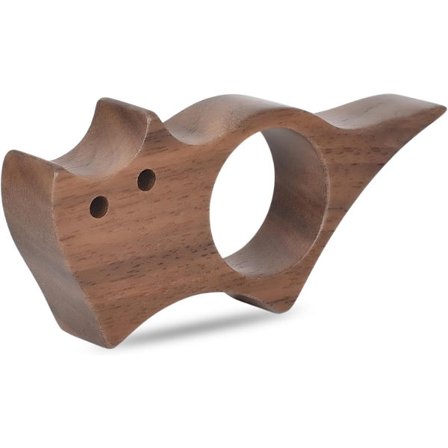 1 st Läsningsring - H&gjord av Naturlig Valnöt - Boksidehållare - Bokläsningstillbehör