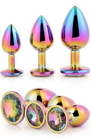 Gleaming Love Multicolour Plug Set - Woome.pl