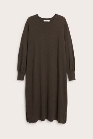 Kappahl | Sukienka z dzianiny | Brązowy melanż