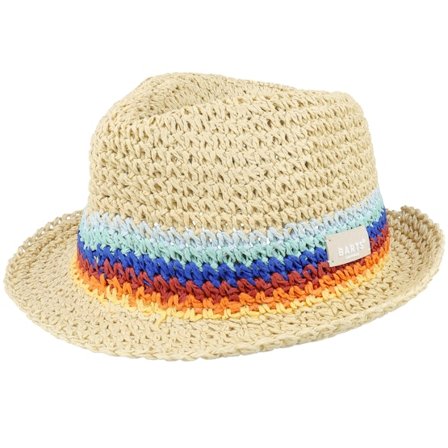 Barts - Beige straw Hat - Kids Stigz Hat Natural Trilby Straw Hat @ Hatstore