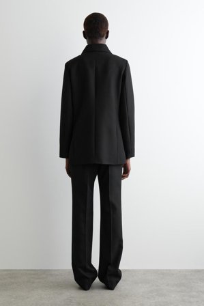 COS Women's Giacca Sartoriale In Lana in Nero