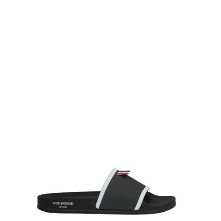 Thom Browne Pool Sliders grå, Herr Loafers, Herr, Storlek: 39 EU