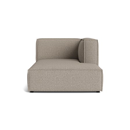 Milano Beige Chaiselongmodul, Højrevendt - Komfortabel Sofa til Hyggelige Stunder - 112x160x77cm - Elegant Design til Moderne Hjem