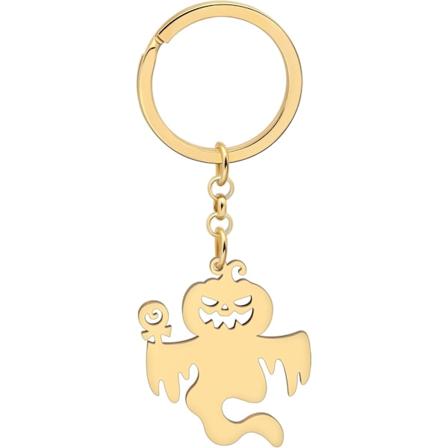 Nyckelring med dödsängeln för Halloween, skalle, nyckelring till bil, väska, plånbok, accessoarer, charm för kvinnor och flickor, skallepresenter