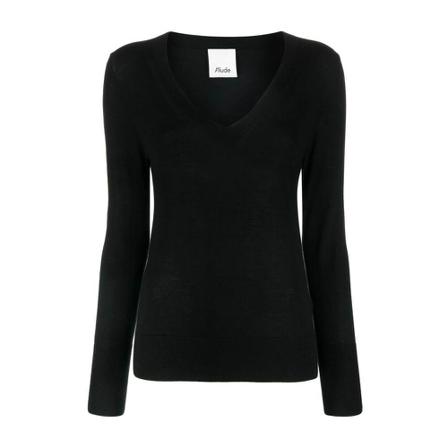 Allude - Stickade Tröjor & Koftor - Svart - Dam - Storlek: S, Dam, Storlek: S
