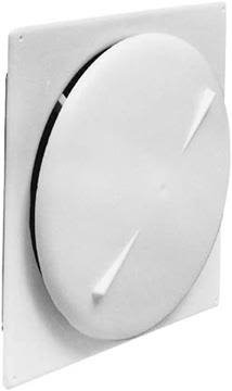 Habo 285 Tallerkenventil firkant, plast 125 mm, Ventilasjon