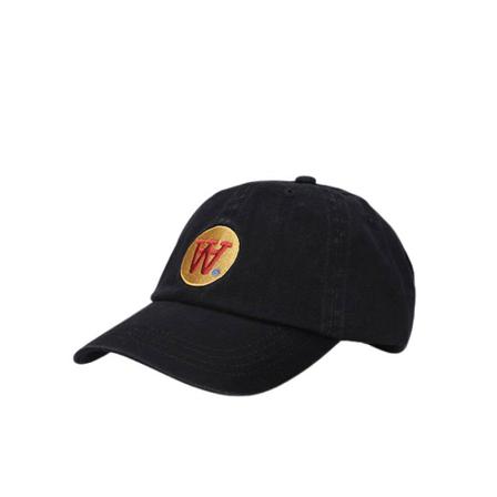Wood Wood ELI Badge Pet , Zwart , unisex , Maat: ONE Size Petten