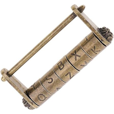Vintage Antik Engelsk Ord Adgangskode Hængeslås Lås Nøgle/Til Kuffert