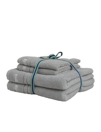 Premium 4P 50X70 70X140 Home Textiles Bathroom Textiles Towels & Bath Towels Grå GANT