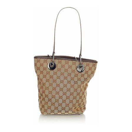 Gucci Vintage Tote Tass , Bruin , Dames , Maat: ONE Size Vintage Tassen
