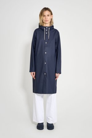 Stockholm Long Raincoat Navy