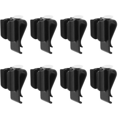 Golf Putter Clips - Golf Organizer, Golf Bag Security Club Putter Clip, Hållare med bollmarkörtillbehör (8-pack - Svart)