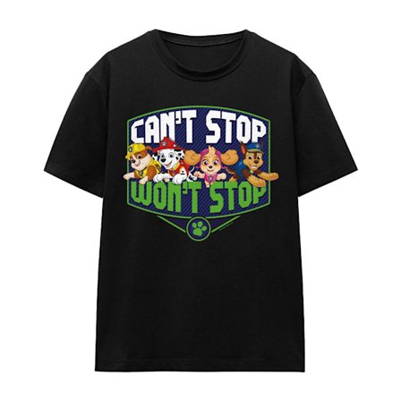 Paw Patrol Unisex Vuxen Can ́t Stop Won ́t Stop T-Shirt L Svart