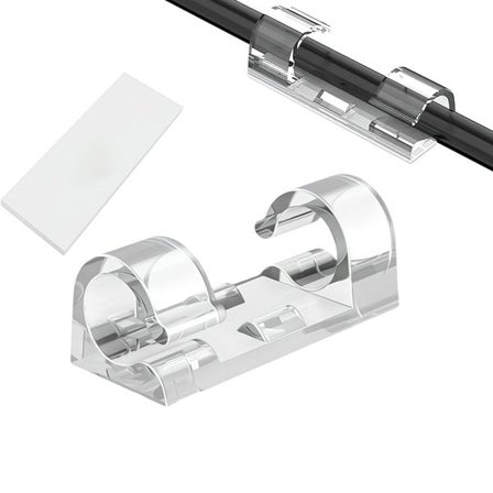 Självhäftande Kabelklämma 4-6mm 20-pack