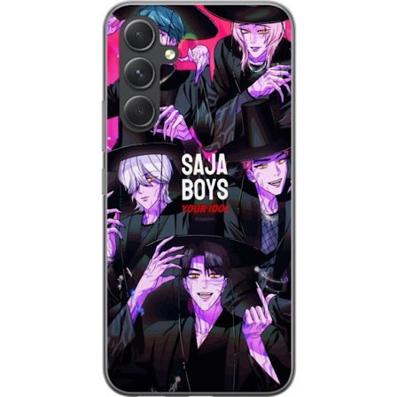Kompatibelt Mobildeksel til Samsung Galaxy S24 Kpop Demonjegere Saja-gutter Mørk Idol Aura Lilla Demoneenergi