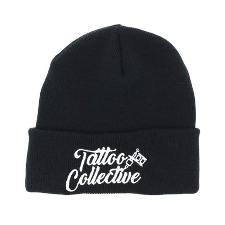 Tattoo Collective - Svart cuff Beanie - Logo Black Beanie @ Hatstore