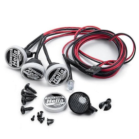 4 stk. LED-lyssett frontlykter spotlight for Axial SCX10 Wraith RR10 TRAXXAS TRX4 TRX6 1/10 RC Crawl